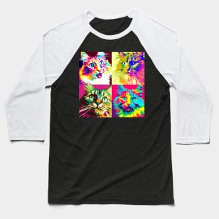 Ragamuffin Pop Art - Cat Lover Gift Baseball T-Shirt